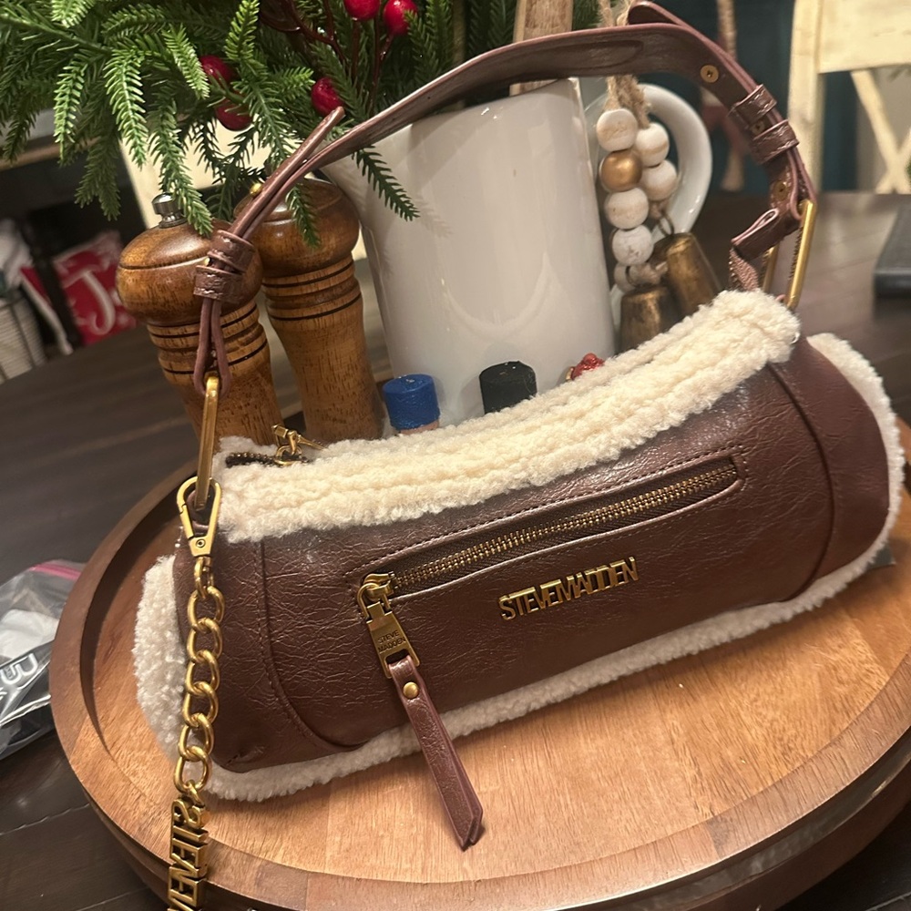 Steve Madden Brown and Cream Women's Bag. Sloane 2